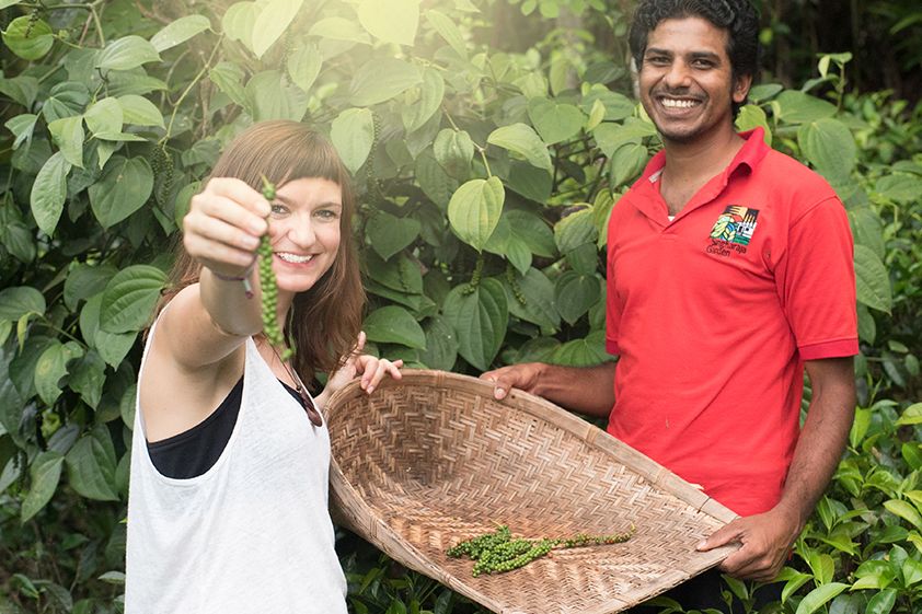 Yummy Organics-Gründerin Laura Brandt in Sri Lanka (c) Laura Brandt