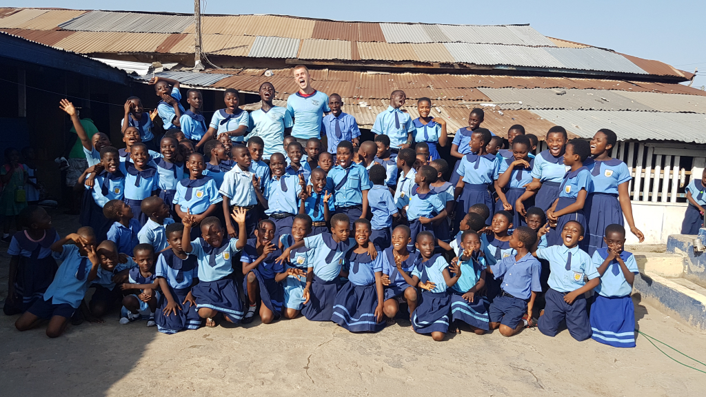 Die Schule, an der Dustin Pelzl unterrichtete, befindet sich in Ghanas Hauptstadt Accra. (c) Dustin Pelzl