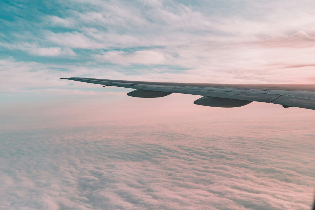 Aussicht aus dem Flugzeug