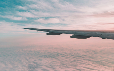 Aussicht aus dem Flugzeug